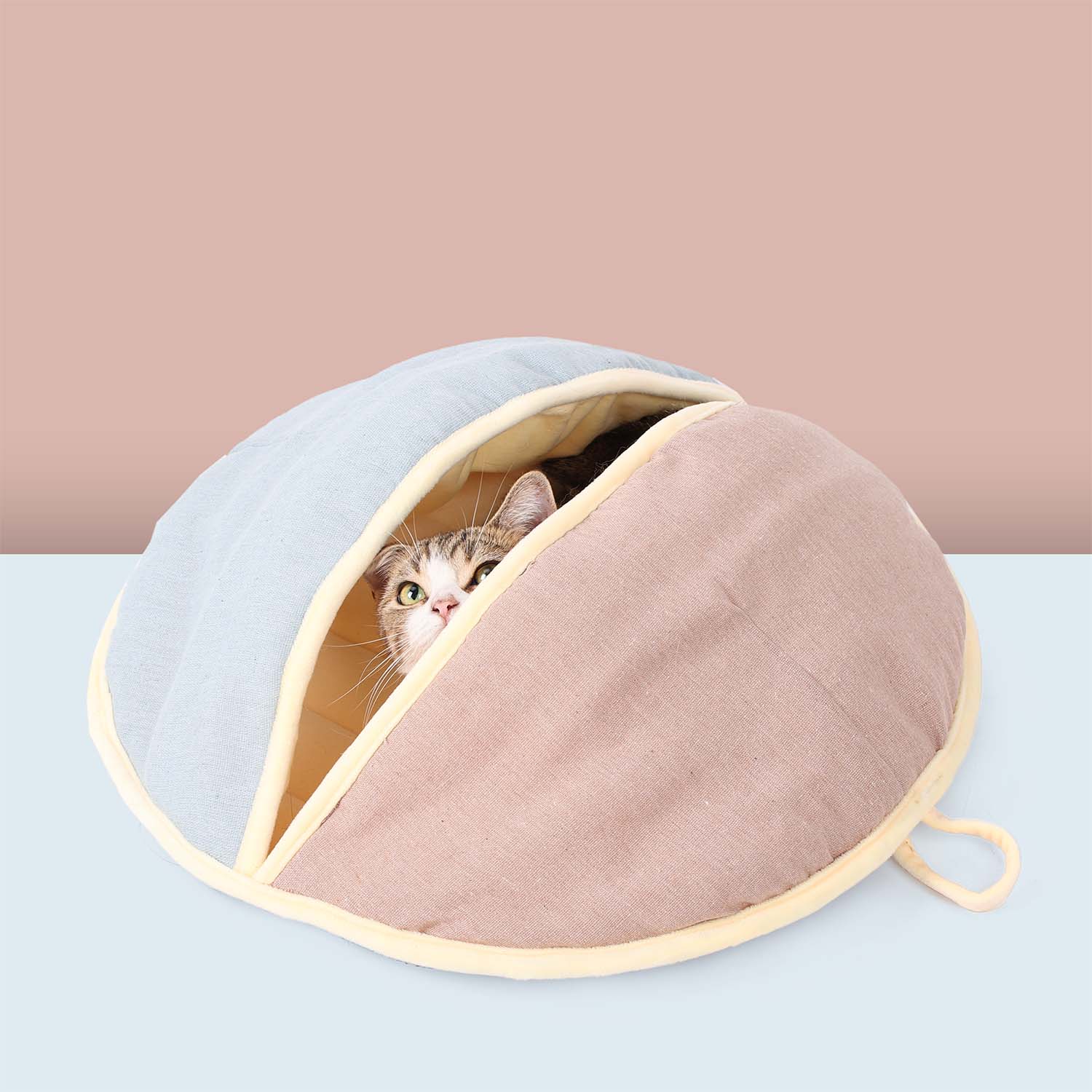 Doglemi Moon Fat Cat Cave (Pink and Blue)