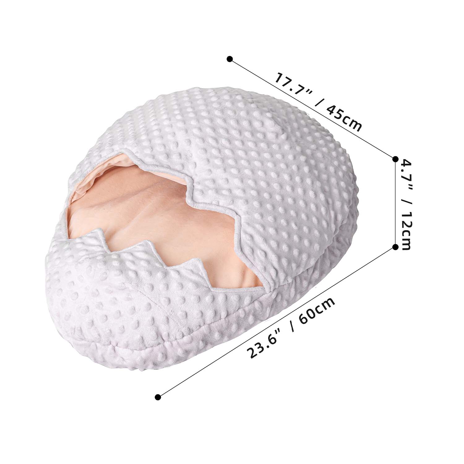 Doglemi Broke Egg Pet Bed (Grey)