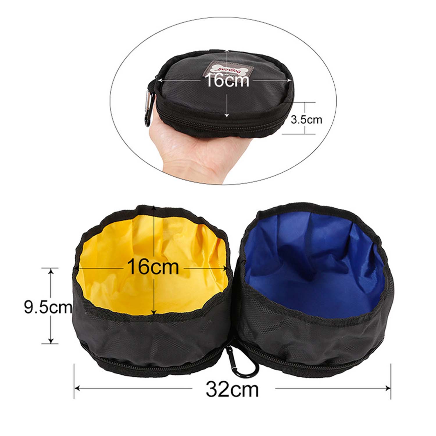 Doglemi Collapsible Double Bowl