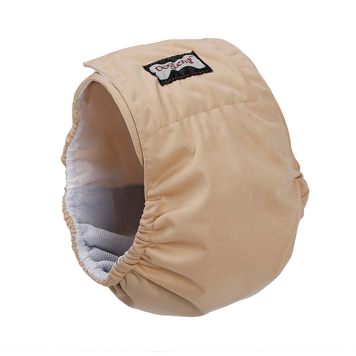 Doglemi Washable Male Dog Diaper (Beige)