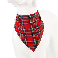 Doglemi Collar Triangle Lattice Bib (Red)
