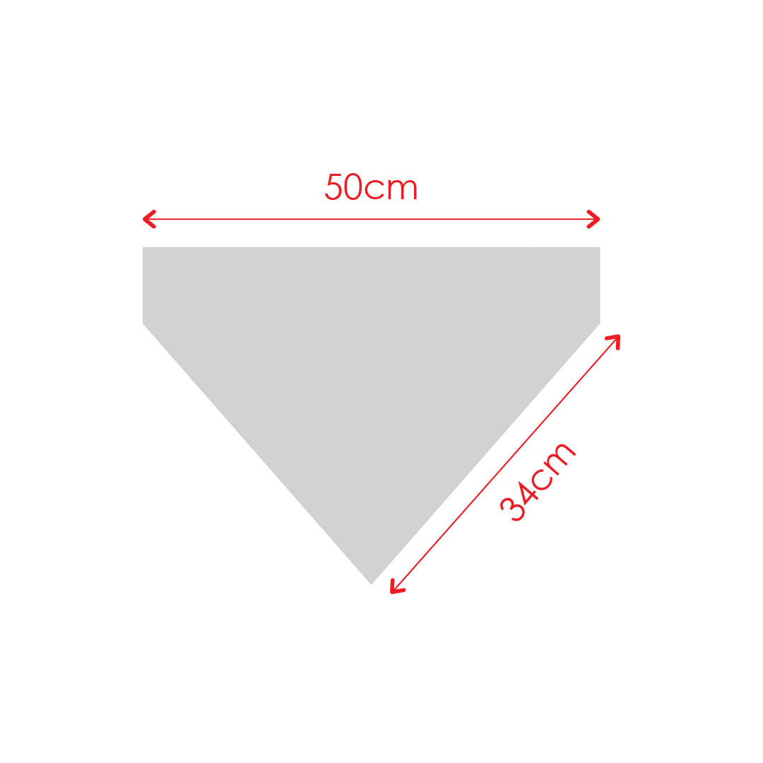 Doglemi Collar Triangle Deer Bib (Red)