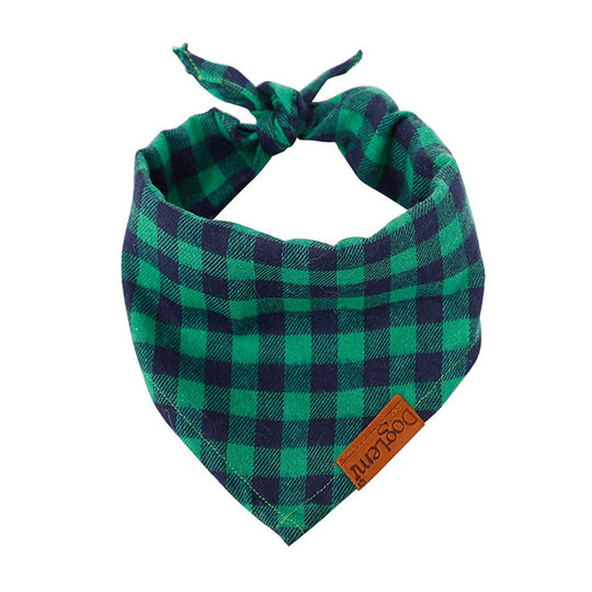 Doglemi Collar Triangle Lattice Bib (Green)
