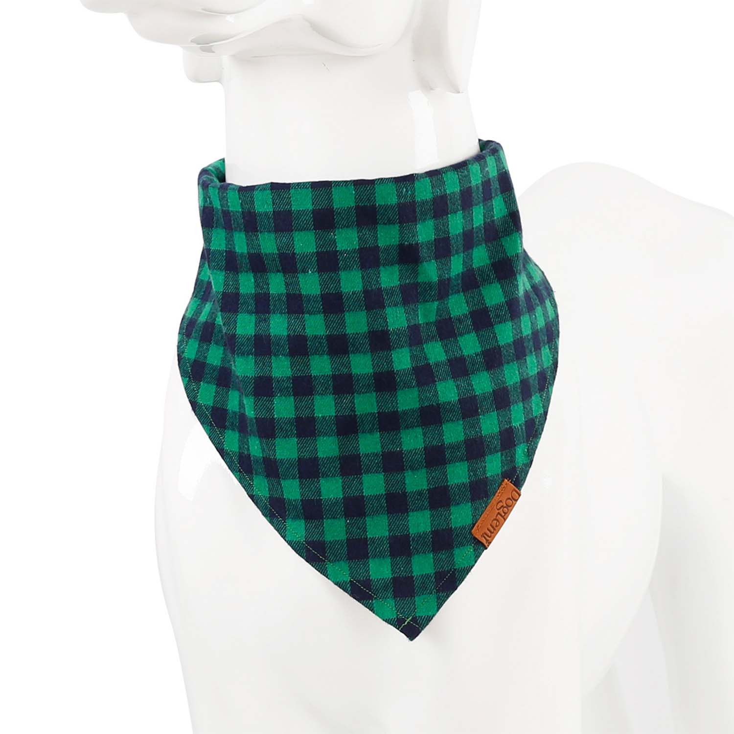 Doglemi Collar Triangle Lattice Bib (Green)