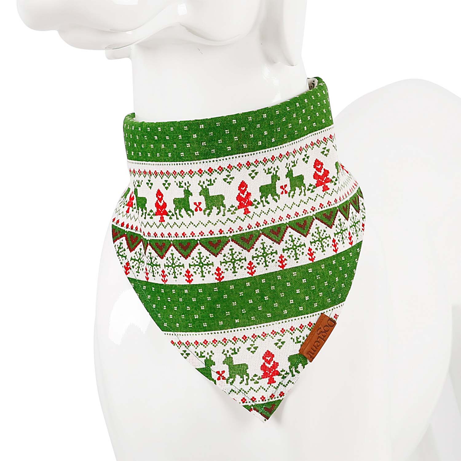 Doglemi Collar Triangle Deer Bib (Green)