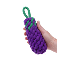 Country Tails Eggplant Rope Dog Toy