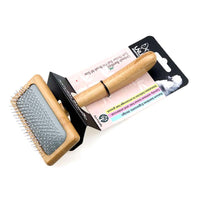 Unleash Bamboo Soft Slicker Ball Pin Brush
