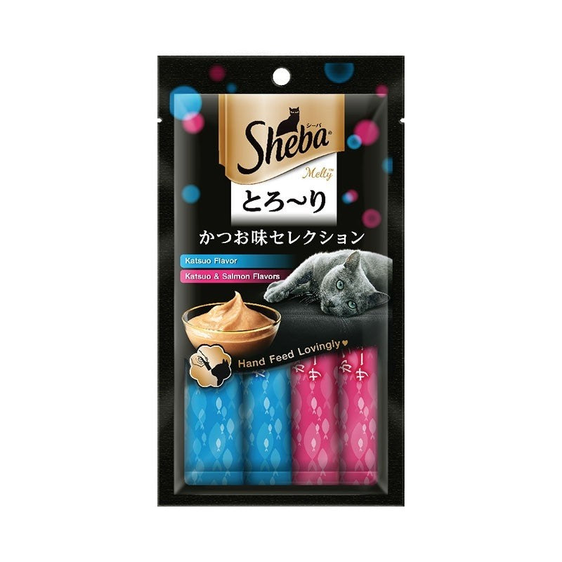 Sheba Melty Katsuo & Salmon Cat Treats (12gx4)