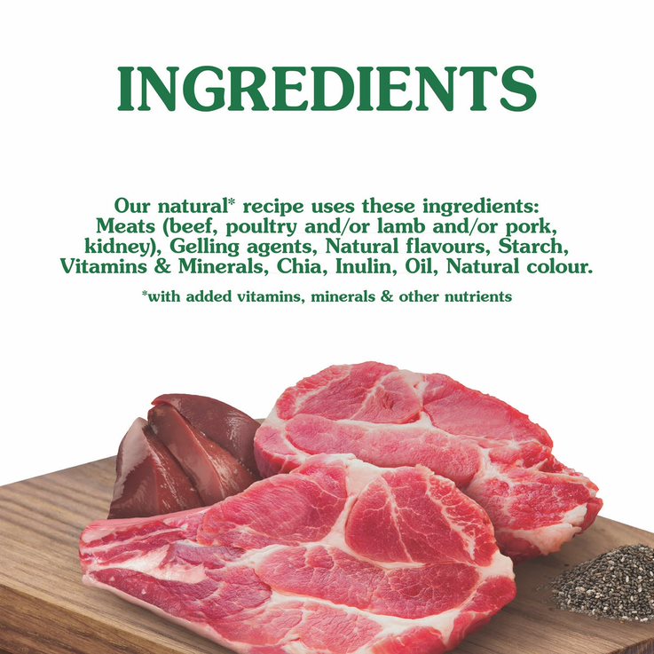 Nature's Gift Gourmet Loaf Style Beef & Kidney With Chia Tray Dog Food