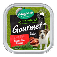 Nature's Gift Gourmet Loaf Style Beef Fillet Tray Dog Food