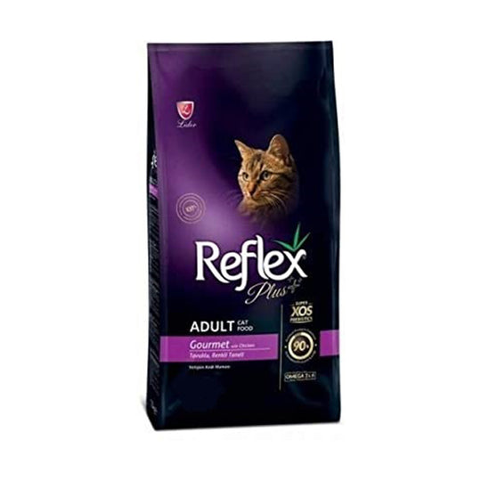 Reflex Plus Adult Cat Food Gourmet with Chicken