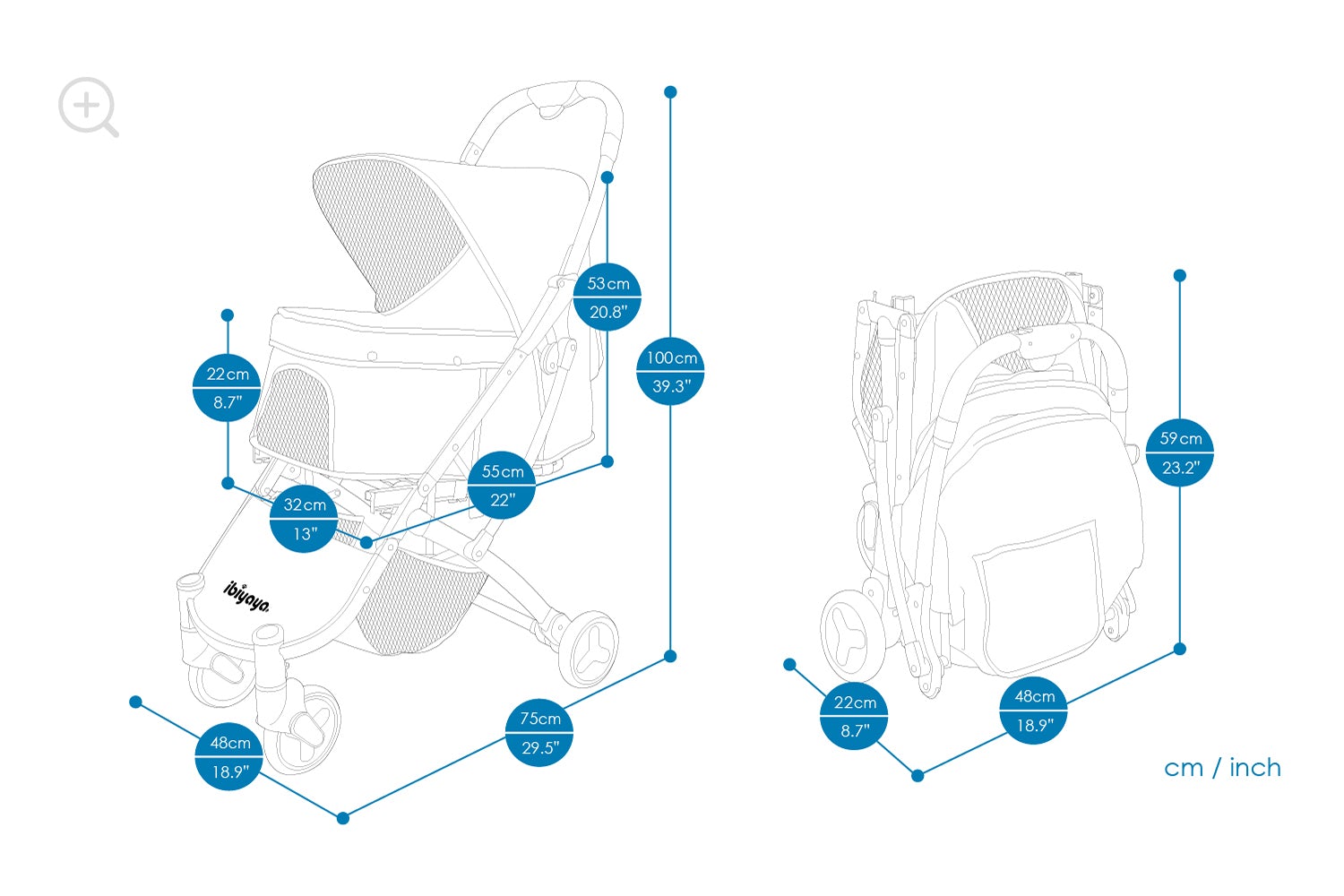 Ibiyaya Speedy Fold Pet Buggy (Camouflage)