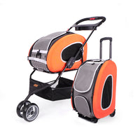Ibiyaya 5in1 Combo Eva Stroller (Tangerine)