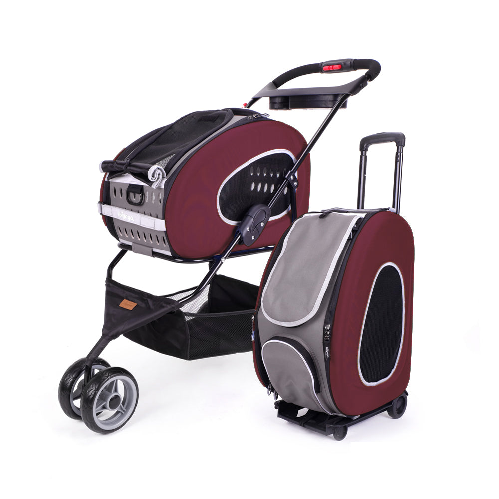 Ibiyaya 5in1 Combo Eva Stroller (Chocolate)