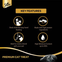Sheba Melty Katsuo & Salmon Cat Treats (12gx4)