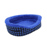 Ps Aixing Blue Checkered Pet Bed