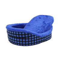 Ps Aixing Blue Checkered Pet Bed