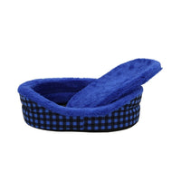 Ps Aixing Blue Checkered Pet Bed