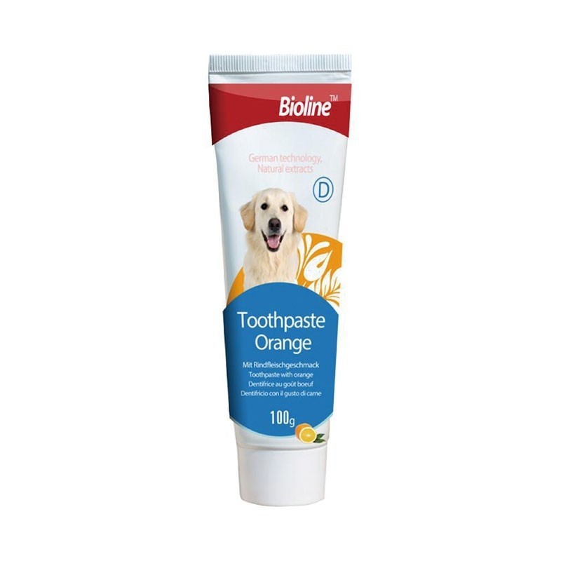 Bioline Dog Toothpaste With Orange Pets' Station