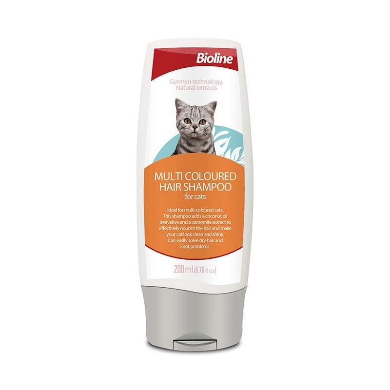 Bioline Multi-coloured Hair Cat Shampoo