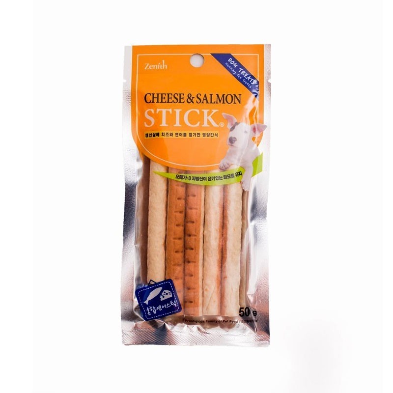 Bow Wow Cheese & Salmon Stick Dog Treat