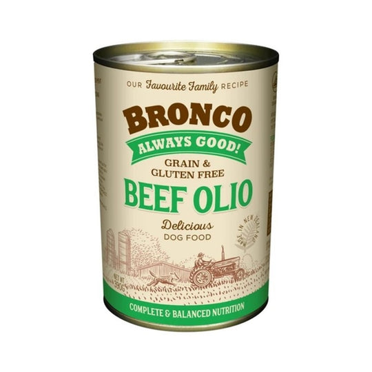 Bronco Beef Olio Canned Dog Food
