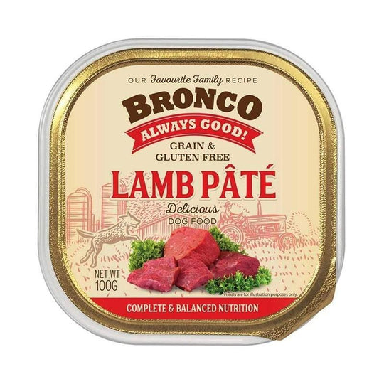 Bronco Lamb Pate Tray Dog Food
