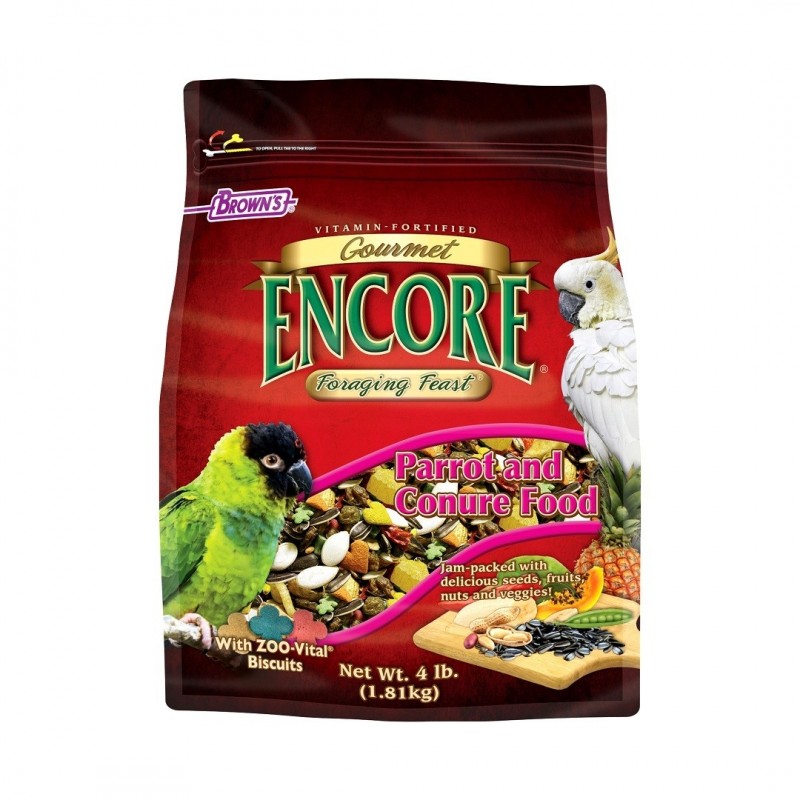 Brown s Encore Gourmet Foraging Feast Parrot Food