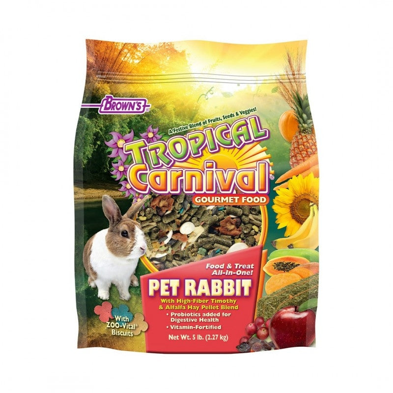 Brown's Tropical Carnival Gourmet Pet Rabbit Food