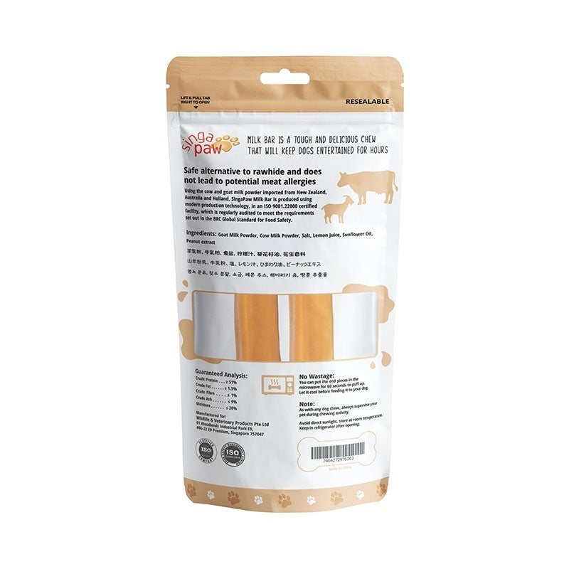 Sing-A-Paw Milk Bar Peanut Dog Chew