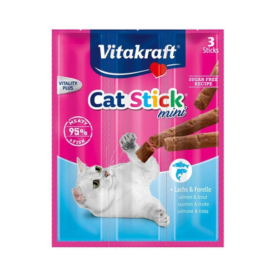 Vitakraft Cat Stick Mini Salmon & Trout 3pieces