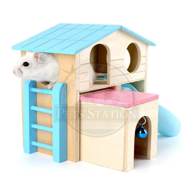Carno Hamster House With Slide - Rj512 (Assorted Colours)
