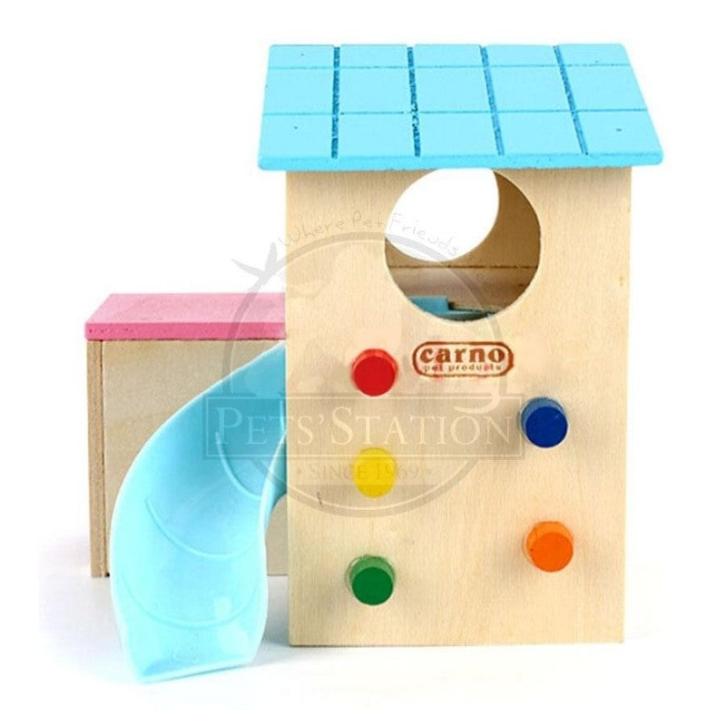 Carno Hamster House With Slide - Rj512 (Assorted Colours)