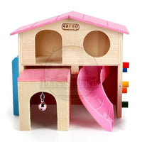 Carno Hamster House With Slide - Rj512 (Assorted Colours)