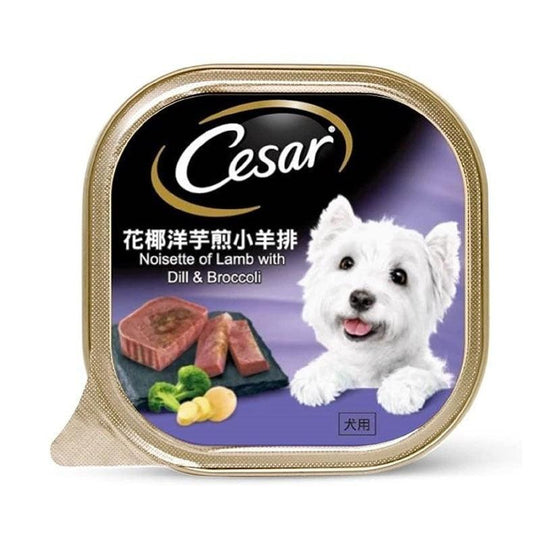 Cesar Noisette Of Lamb With Dill & Broccoli Tray Dog Food