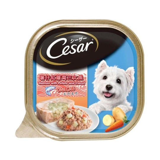 Cesar Salmon With Potato And Carrot Tray Dog Food