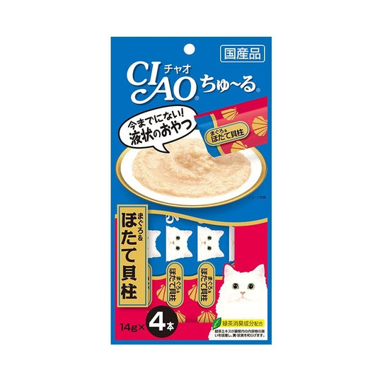 Ciao Churu White Meat Tuna & Scallop Cat Treats