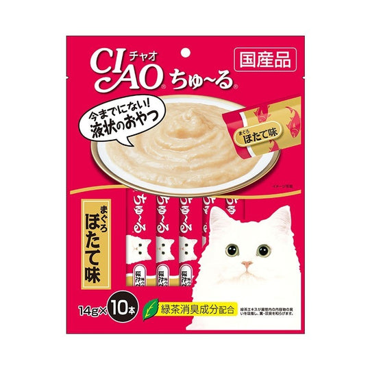 Ciao Churu White Meat Tuna Scallop Flavour Cat Treats