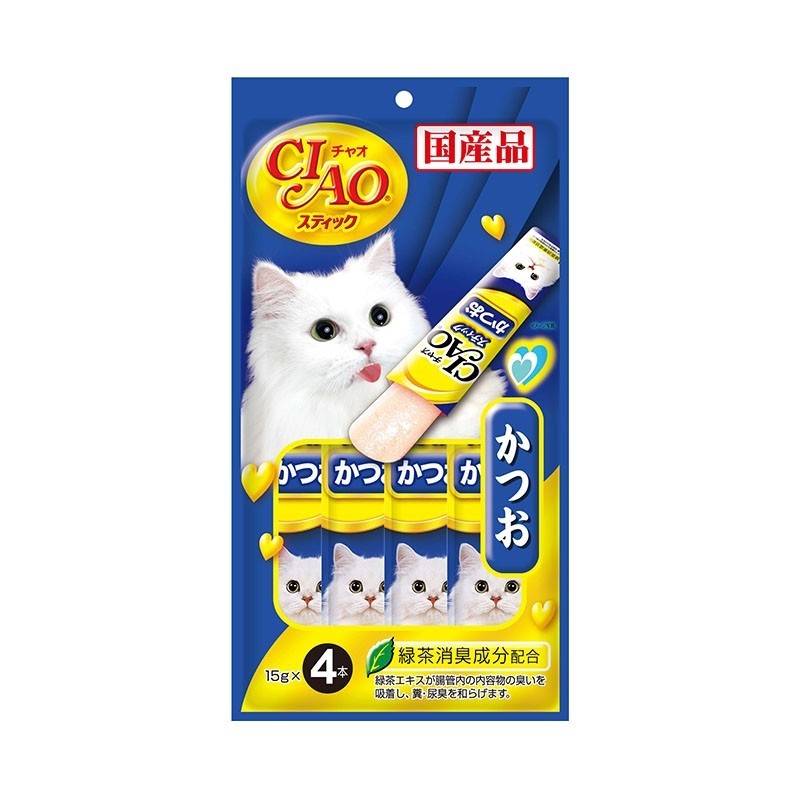 Ciao Stick Tuna (Katsuo) In Jelly Cat Treats