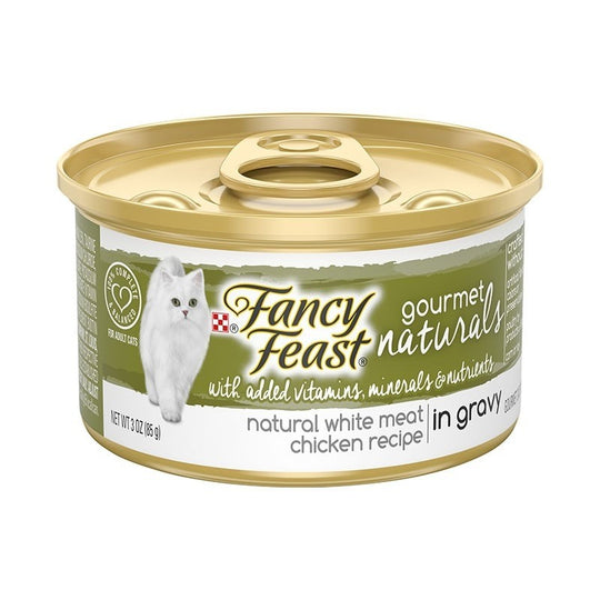 Fancy Feast Gourmet Naturals White Meat Chicken Recipe Gravy Canned Cat Food