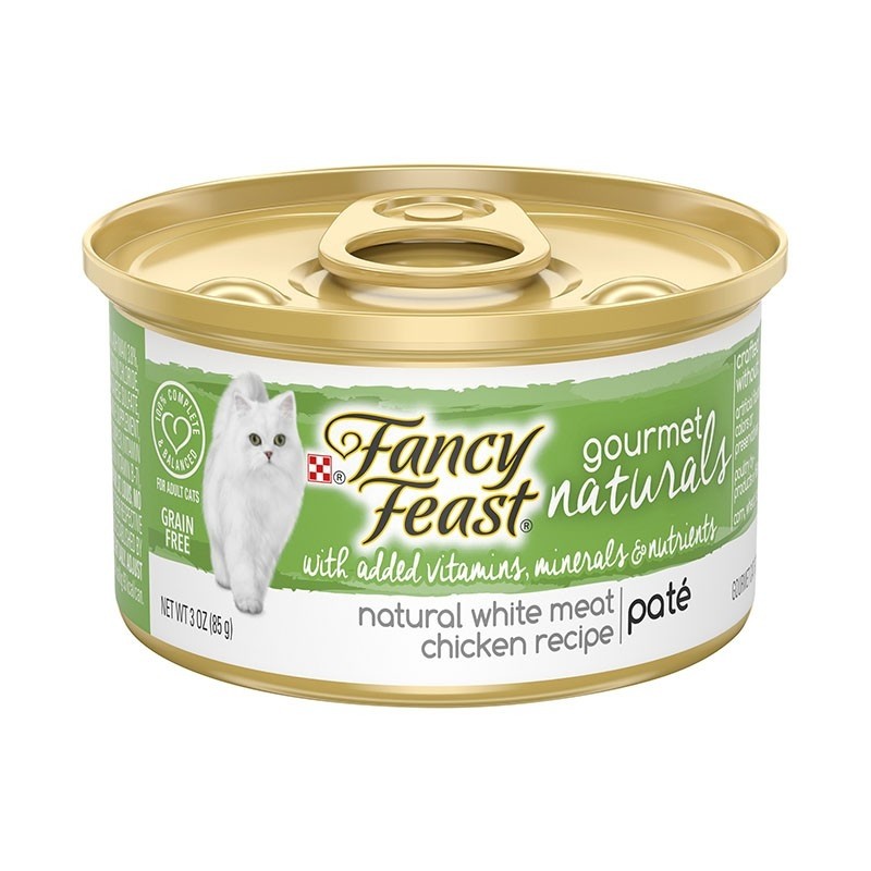 Fancy Feast Gourmet Naturals White Meat Chicken Recipe Pate Canned Cat Food