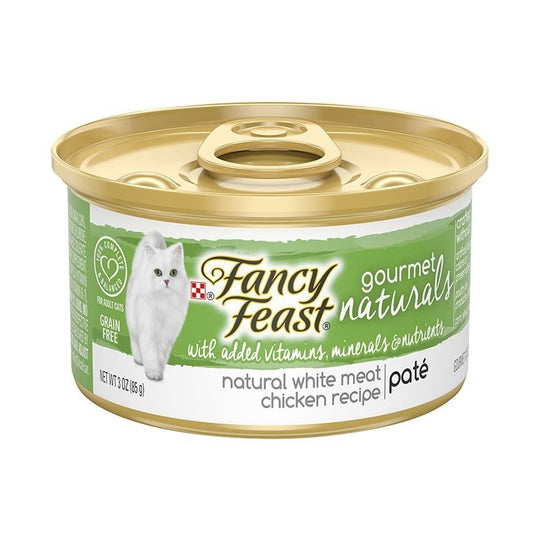 Fancy Feast Gourmet Naturals White Meat Chicken Recipe Pate Canned Cat Food