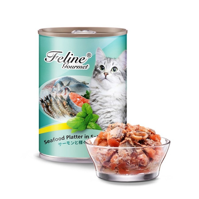 Gourmet cat sales food tins