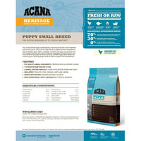 Acana Heritage Puppy Small Breed Dry Dog Food