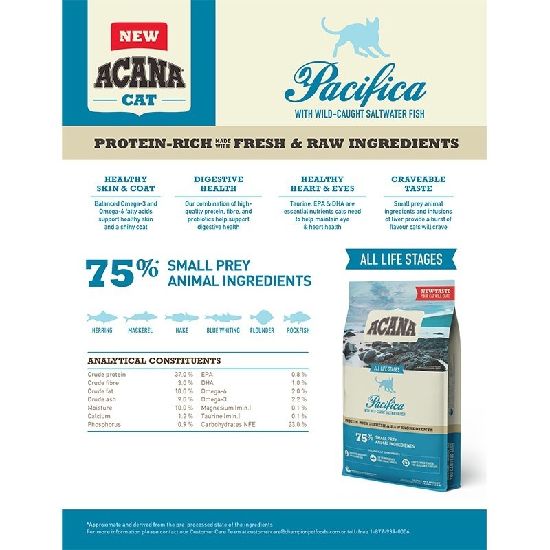 Acana regional pacifica cat cat food 340 GR Acana regional pacifica cat cat food 340 GR