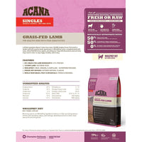 Acana Singles Grass-fed Lamb Dry Dog Food