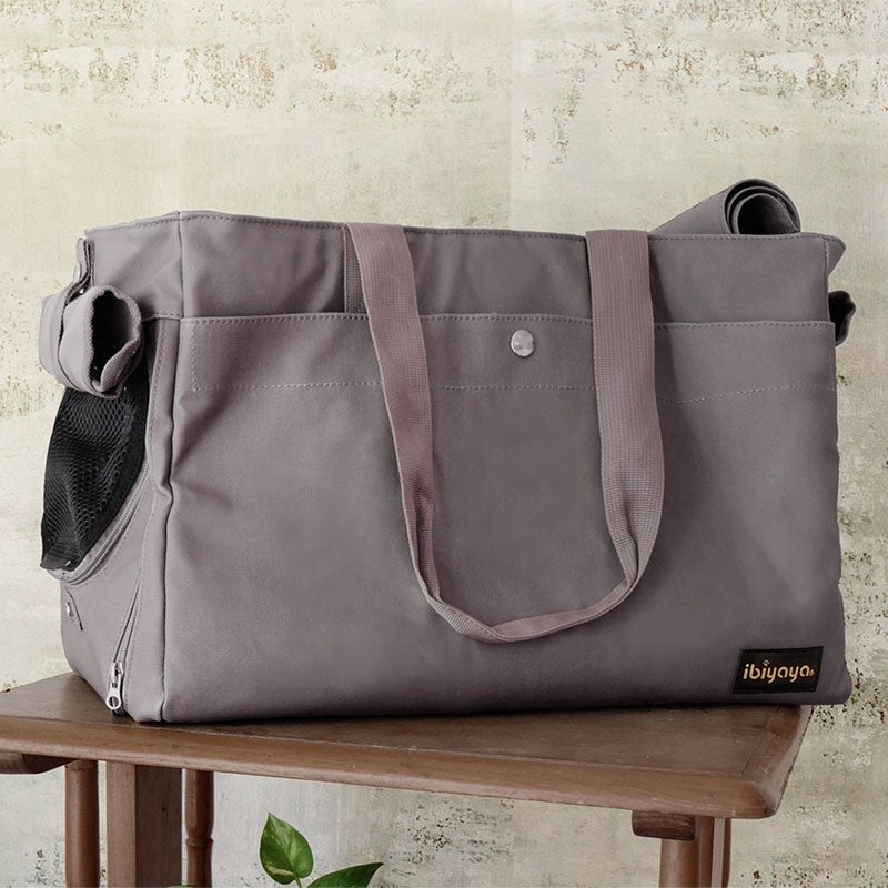 Ibiyaya Canvas Pet Carrier Tote (Smoke Grey)