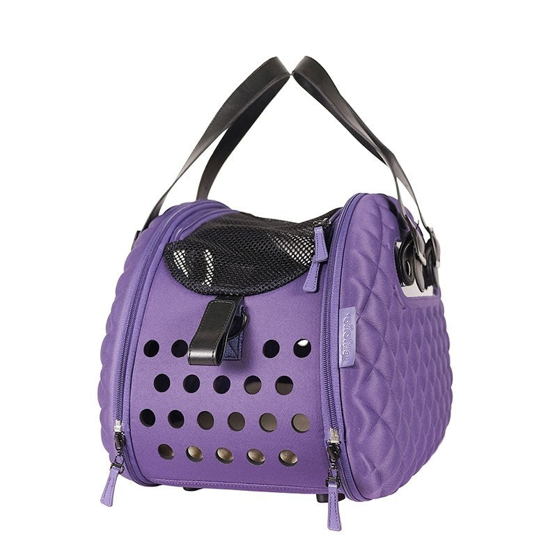 Ibiyaya Diamond Deluxe Pet Carrier (Dark Purple)