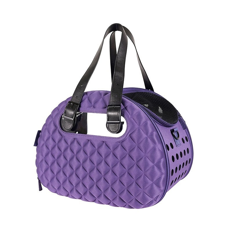 Ibiyaya Diamond Deluxe Pet Carrier (Dark Purple)