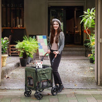 Ibiyaya Gentle Giant Pet Wagon Army Green